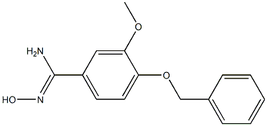 4-(benzyloxy)-N'-hydroxy-3-methoxybenzenecarboximidamide 结构式