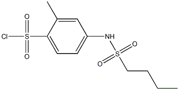 4-(butane-1-sulfonamido)-2-methylbenzene-1-sulfonyl chloride,,结构式