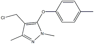  4-(chloromethyl)-1,3-dimethyl-5-(4-methylphenoxy)-1H-pyrazole