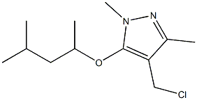 4-(chloromethyl)-1,3-dimethyl-5-[(4-methylpentan-2-yl)oxy]-1H-pyrazole