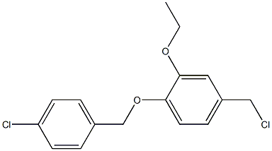 4-(chloromethyl)-1-[(4-chlorophenyl)methoxy]-2-ethoxybenzene 结构式