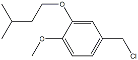 4-(chloromethyl)-1-methoxy-2-(3-methylbutoxy)benzene 化学構造式