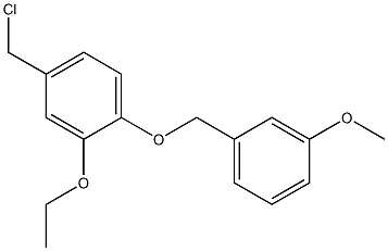 4-(chloromethyl)-2-ethoxy-1-[(3-methoxyphenyl)methoxy]benzene