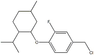 4-(chloromethyl)-2-fluoro-1-{[5-methyl-2-(propan-2-yl)cyclohexyl]oxy}benzene