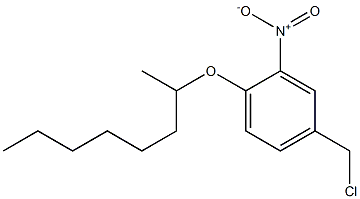 4-(chloromethyl)-2-nitro-1-(octan-2-yloxy)benzene 化学構造式