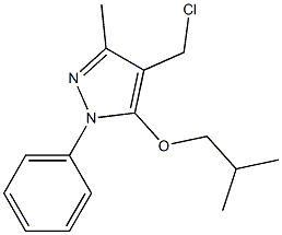 4-(chloromethyl)-3-methyl-5-(2-methylpropoxy)-1-phenyl-1H-pyrazole