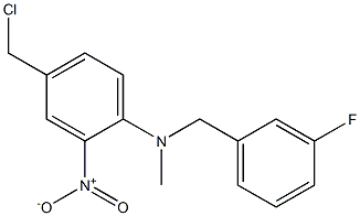  4-(chloromethyl)-N-[(3-fluorophenyl)methyl]-N-methyl-2-nitroaniline