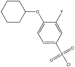 4-(cyclohexyloxy)-3-fluorobenzene-1-sulfonyl chloride