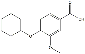 4-(cyclohexyloxy)-3-methoxybenzoic acid 结构式