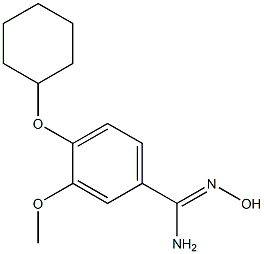 4-(cyclohexyloxy)-N'-hydroxy-3-methoxybenzene-1-carboximidamide