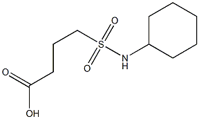 4-(cyclohexylsulfamoyl)butanoic acid,,结构式