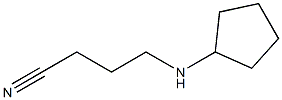 4-(cyclopentylamino)butanenitrile 化学構造式