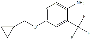 4-(cyclopropylmethoxy)-2-(trifluoromethyl)aniline,,结构式