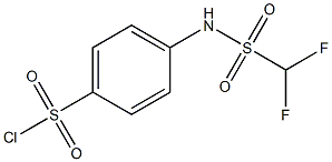 4-(difluoromethanesulfonamido)benzene-1-sulfonyl chloride,,结构式