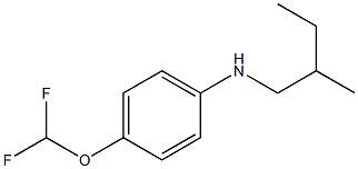 4-(difluoromethoxy)-N-(2-methylbutyl)aniline Struktur
