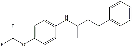 4-(difluoromethoxy)-N-(4-phenylbutan-2-yl)aniline,,结构式