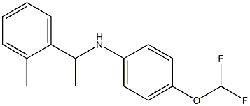 4-(difluoromethoxy)-N-[1-(2-methylphenyl)ethyl]aniline 结构式