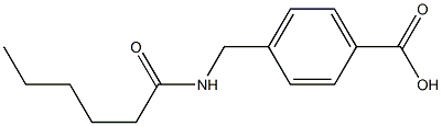 4-(hexanamidomethyl)benzoic acid,,结构式