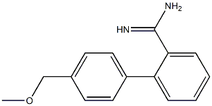 4'-(methoxymethyl)-1,1'-biphenyl-2-carboximidamide,,结构式