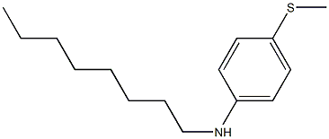 4-(methylsulfanyl)-N-octylaniline,,结构式
