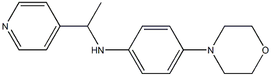 4-(morpholin-4-yl)-N-[1-(pyridin-4-yl)ethyl]aniline|