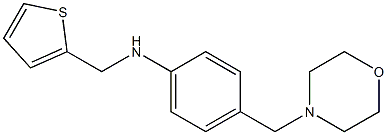 4-(morpholin-4-ylmethyl)-N-(thiophen-2-ylmethyl)aniline