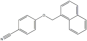 4-(naphthalen-1-ylmethoxy)benzonitrile Structure