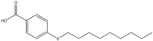 4-(nonylsulfanyl)benzoic acid,,结构式