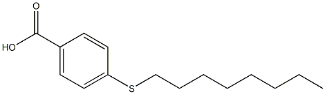 4-(octylsulfanyl)benzoic acid,,结构式