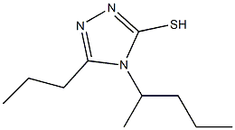 4-(pentan-2-yl)-5-propyl-4H-1,2,4-triazole-3-thiol Struktur