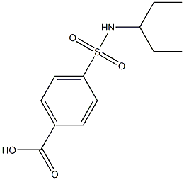4-(pentan-3-ylsulfamoyl)benzoic acid Structure