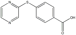 4-(pyrazin-2-ylthio)benzoic acid 结构式