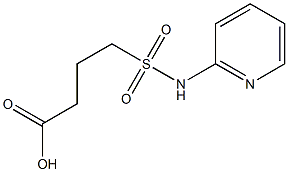 4-(pyridin-2-ylsulfamoyl)butanoic acid 结构式