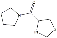 4-(pyrrolidin-1-ylcarbonyl)-1,3-thiazolidine 化学構造式