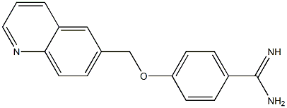 4-(quinolin-6-ylmethoxy)benzene-1-carboximidamide|