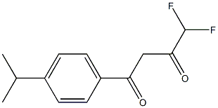 4,4-difluoro-1-[4-(propan-2-yl)phenyl]butane-1,3-dione