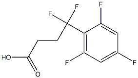 4,4-difluoro-4-(2,4,6-trifluorophenyl)butanoic acid 结构式