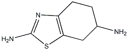 4,5,6,7-tetrahydro-1,3-benzothiazole-2,6-diamine 化学構造式