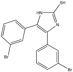 4,5-bis(3-bromophenyl)-1H-imidazole-2-thiol,,结构式