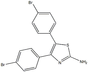 4,5-bis(4-bromophenyl)-1,3-thiazol-2-amine Structure