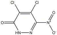 4,5-dichloro-6-nitropyridazin-3(2H)-one,,结构式