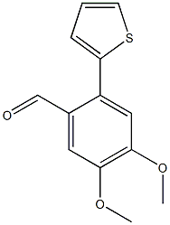 4,5-dimethoxy-2-thien-2-ylbenzaldehyde,,结构式