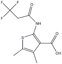 4,5-dimethyl-2-[(3,3,3-trifluoropropanoyl)amino]thiophene-3-carboxylic acid Structure