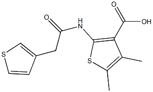 4,5-dimethyl-2-[2-(thiophen-3-yl)acetamido]thiophene-3-carboxylic acid