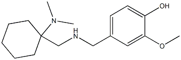 4-[({[1-(dimethylamino)cyclohexyl]methyl}amino)methyl]-2-methoxyphenol Structure