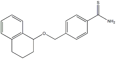 4-[(1,2,3,4-tetrahydronaphthalen-1-yloxy)methyl]benzene-1-carbothioamide Structure