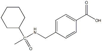 4-[(1-cyclohexylacetamido)methyl]benzoic acid Structure