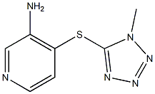 4-[(1-methyl-1H-1,2,3,4-tetrazol-5-yl)sulfanyl]pyridin-3-amine Structure