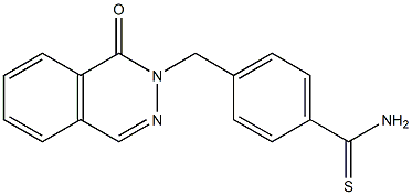 4-[(1-oxophthalazin-2(1H)-yl)methyl]benzenecarbothioamide 化学構造式
