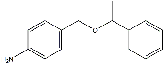 4-[(1-phenylethoxy)methyl]aniline Structure